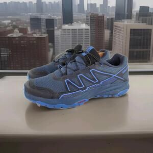Salomon Mens XA TAKEO Trail Running Shoes US 10.5 Blue Outdoor Plein Air Sneaker